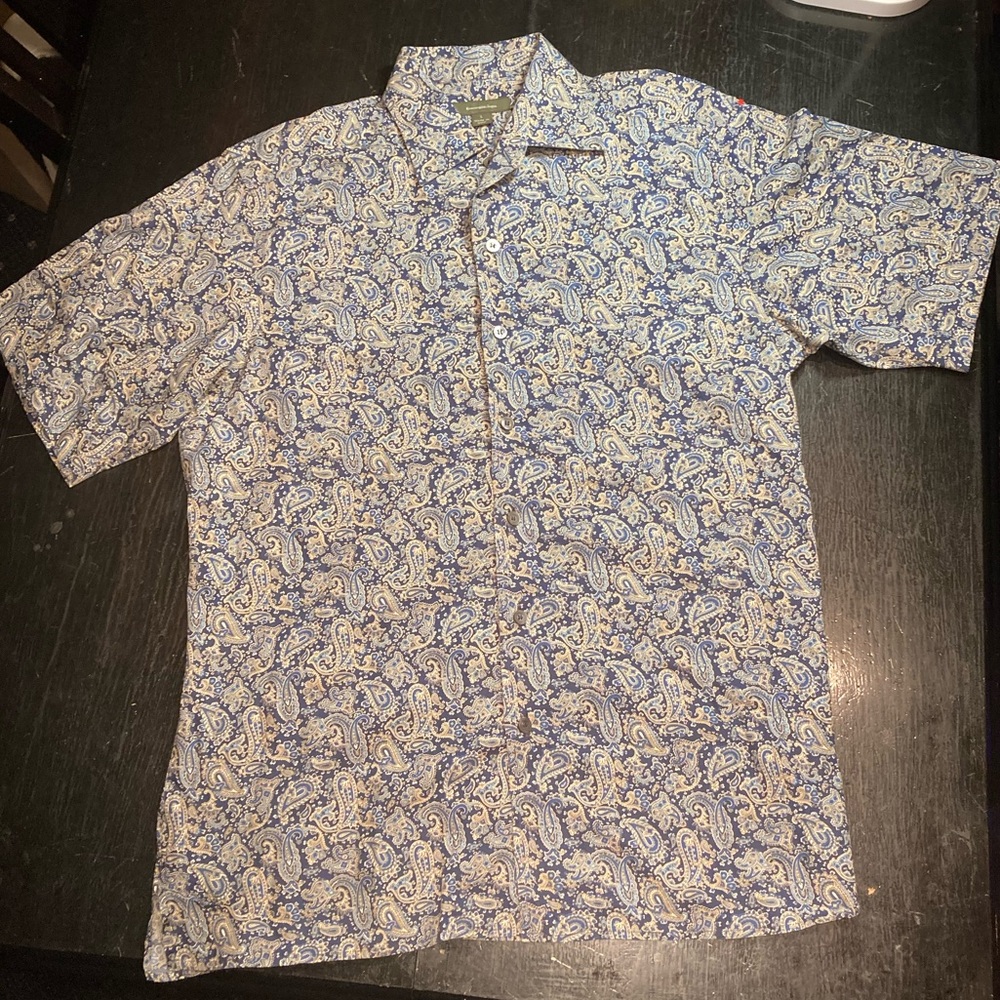 ITALY Ermenegildo Zegna Short Sleeve Button